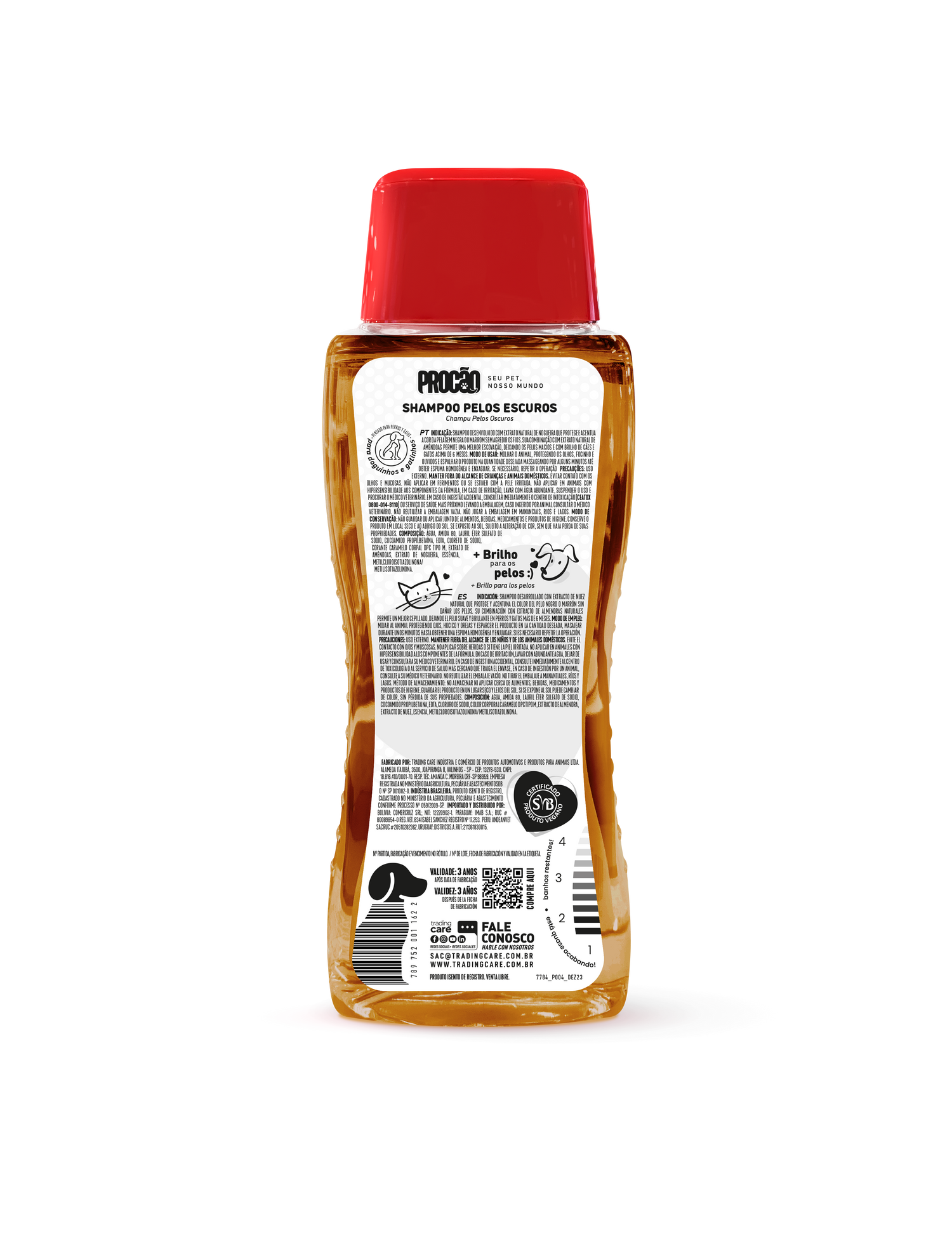 SHAMPOO PELOS ESCUROS PROCÃO - 500 ML 