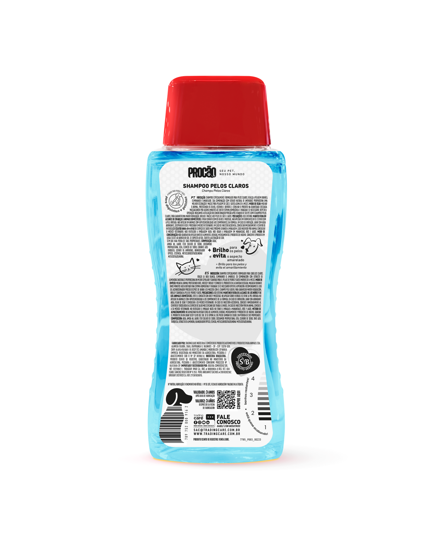 SHAMPOO PELOS CLAROS PROCÃO - 500 ML 