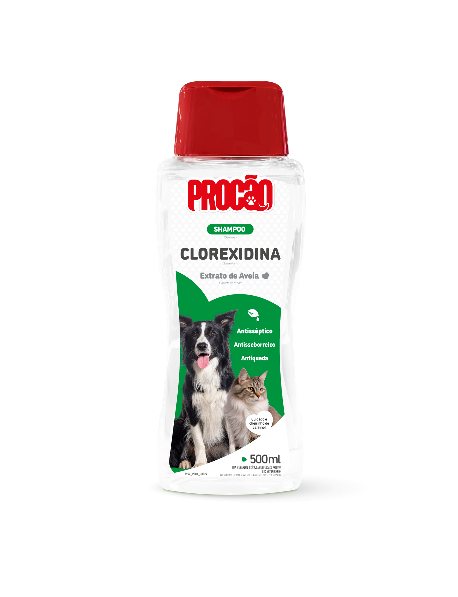 SHAMPOO CLOREXIDINA PROCÃO - 500 ML 