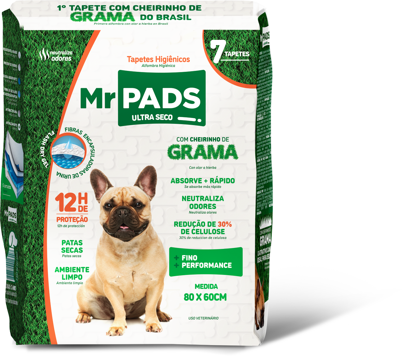 TAPETE MR PADS GRAMA 7 UN 80X60