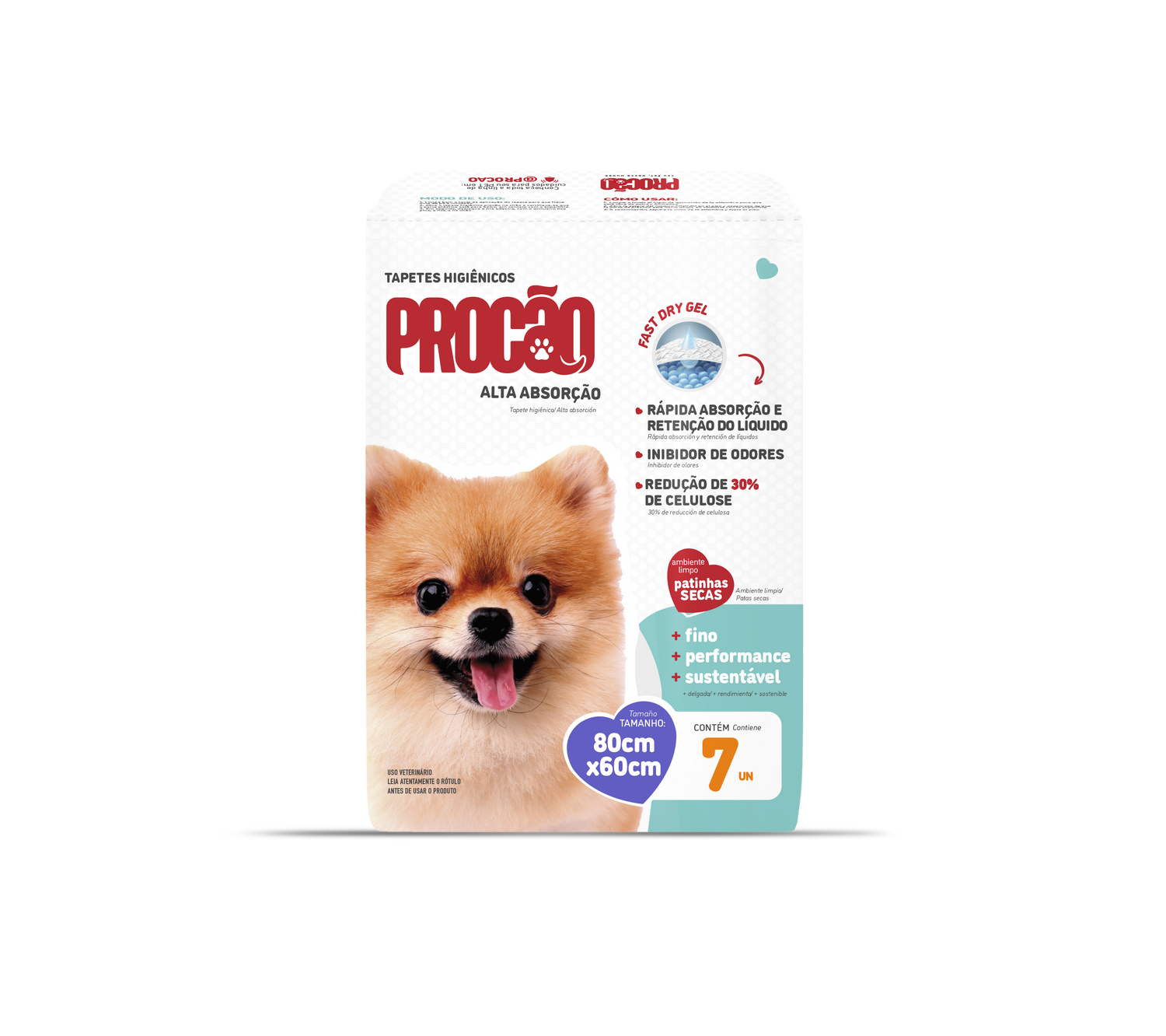 TAPETE HIGIÊNICO PROCÃO - 80X60