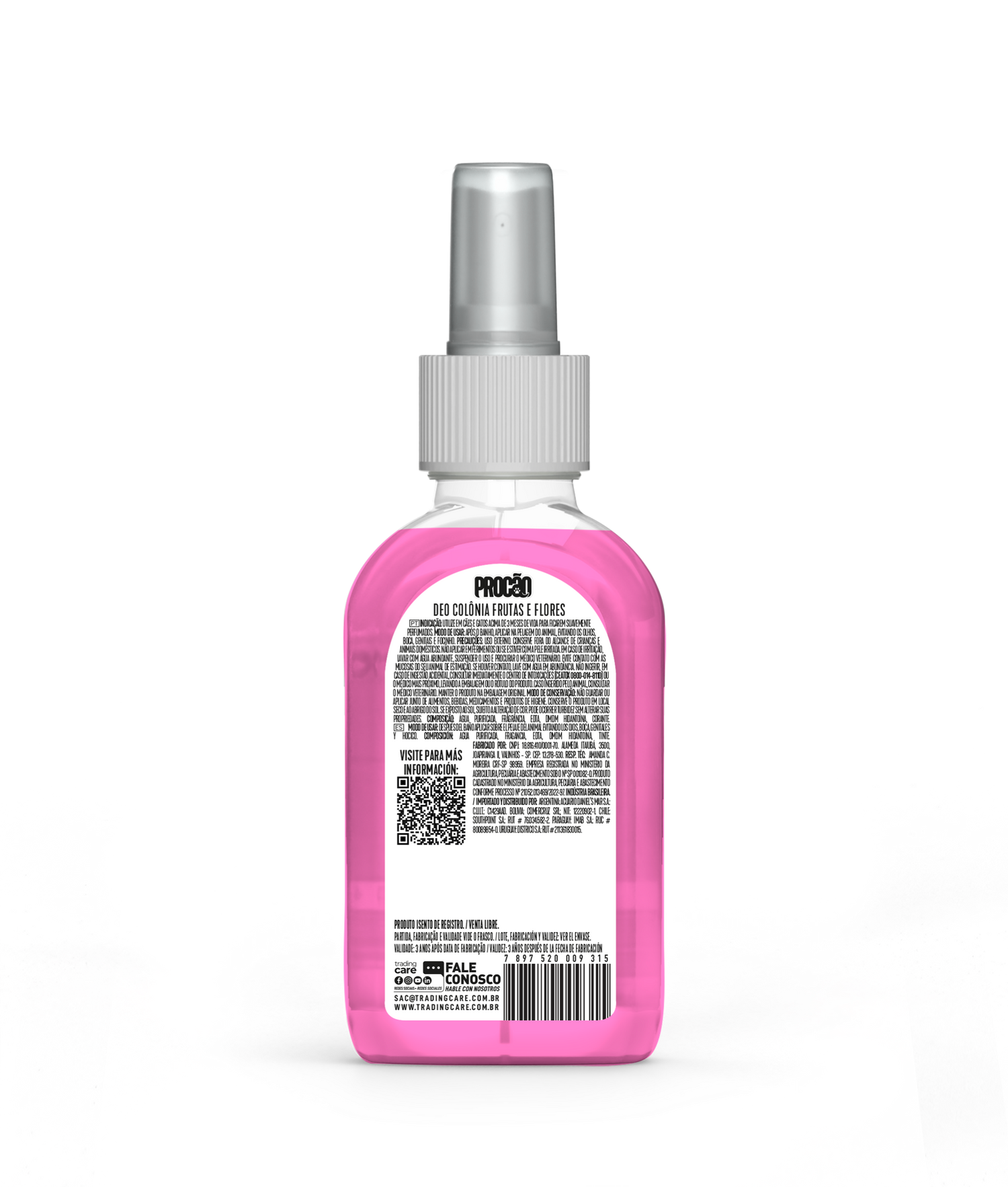 COLÔNIA PROCÃO - FRUTAS E FLORES - 120 ML 