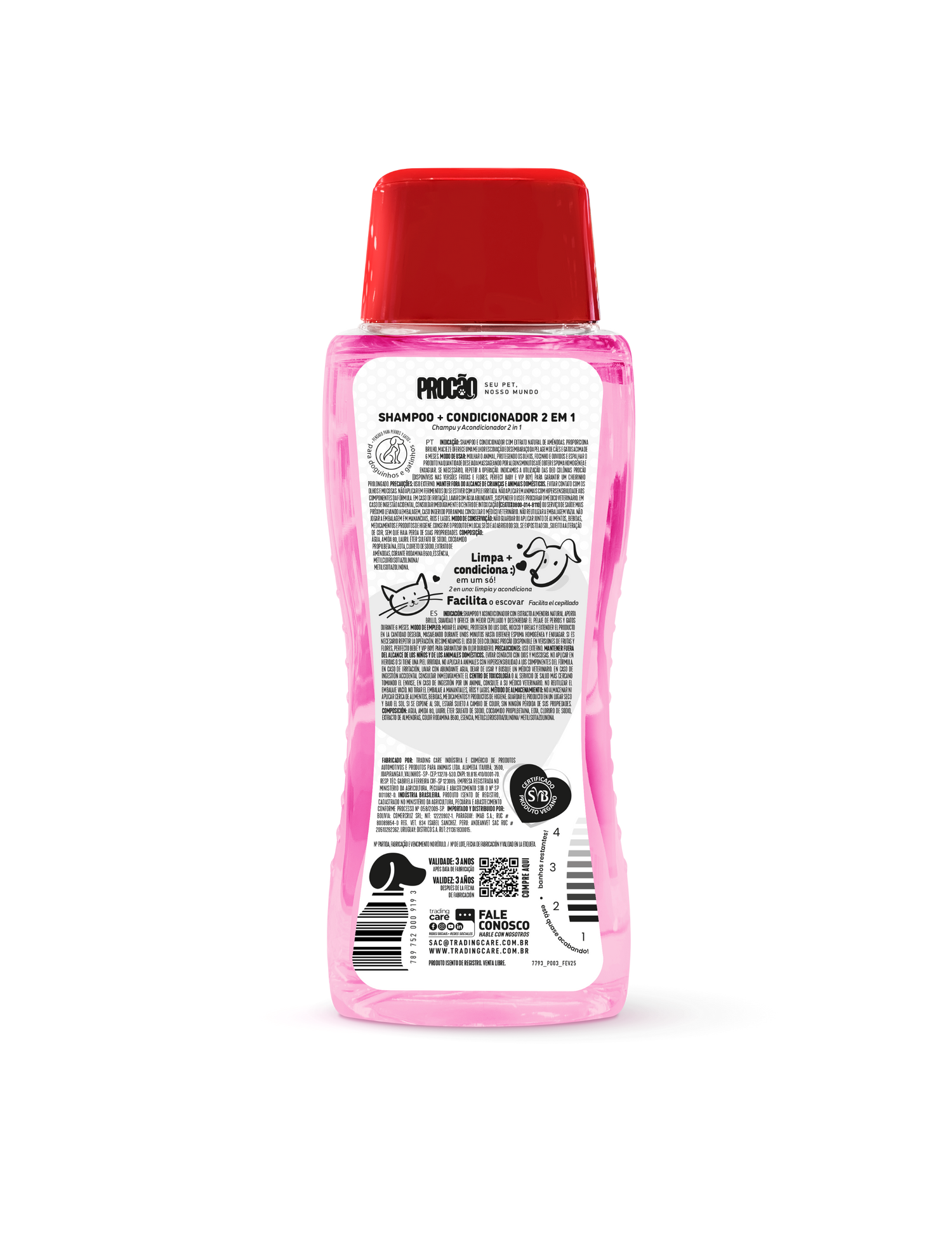 SHAMPOO E CONDICIONADOR PROCÃO - 500 ML 