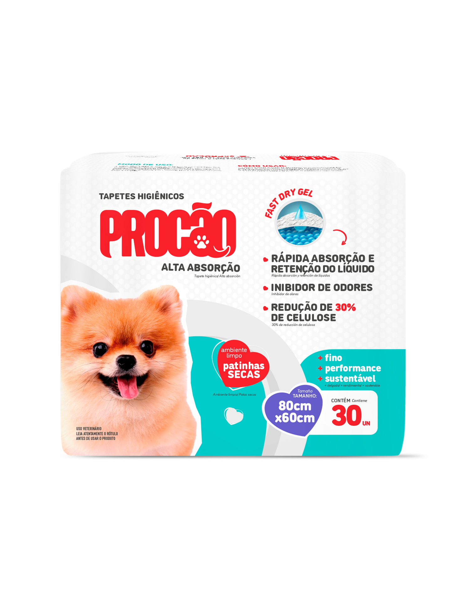 TAPETE HIGIÊNICO PROCÃO - 80X60